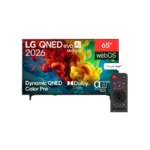 إل جي شاشة 65 بوصة QNED evo AI MiniLED QNED84 بدقة 4K يدعم VRR سمارت مع ريموت ماجيك و نظام WebOS26 65QNED84B6T
